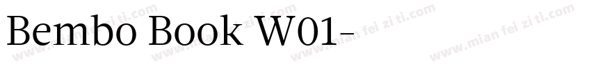 Bembo Book W01字体转换